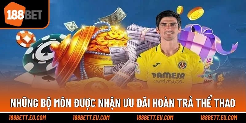 Những giải đấu được áp dụng với khuyến mãi hoàn trả